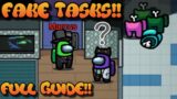 FAKE TASKS !! How To Fake Tasks In Among Us ! Among Us Impostor Fake Task Tutorial Guide! Fake Tasks