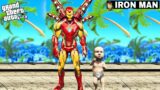 FRANKLIN ADOBTED BY IRON MAN IN GTA V | FRANKLIN BECOMES GOD IRON MAN IN GTA 5