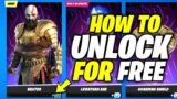 Fortnite x KRATOS – How to unlock Armored Kratos for Free in Fortnite!!