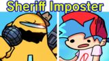 Friday Night Funkin' VS Yellow Impostor, Sheriff Showdown FULL WEEK 1 + Cutscenes (FNF Mod/Among US)
