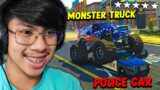 GTA V – MONSTER TRUCK VS 100 POLICE (CAR CHASE)