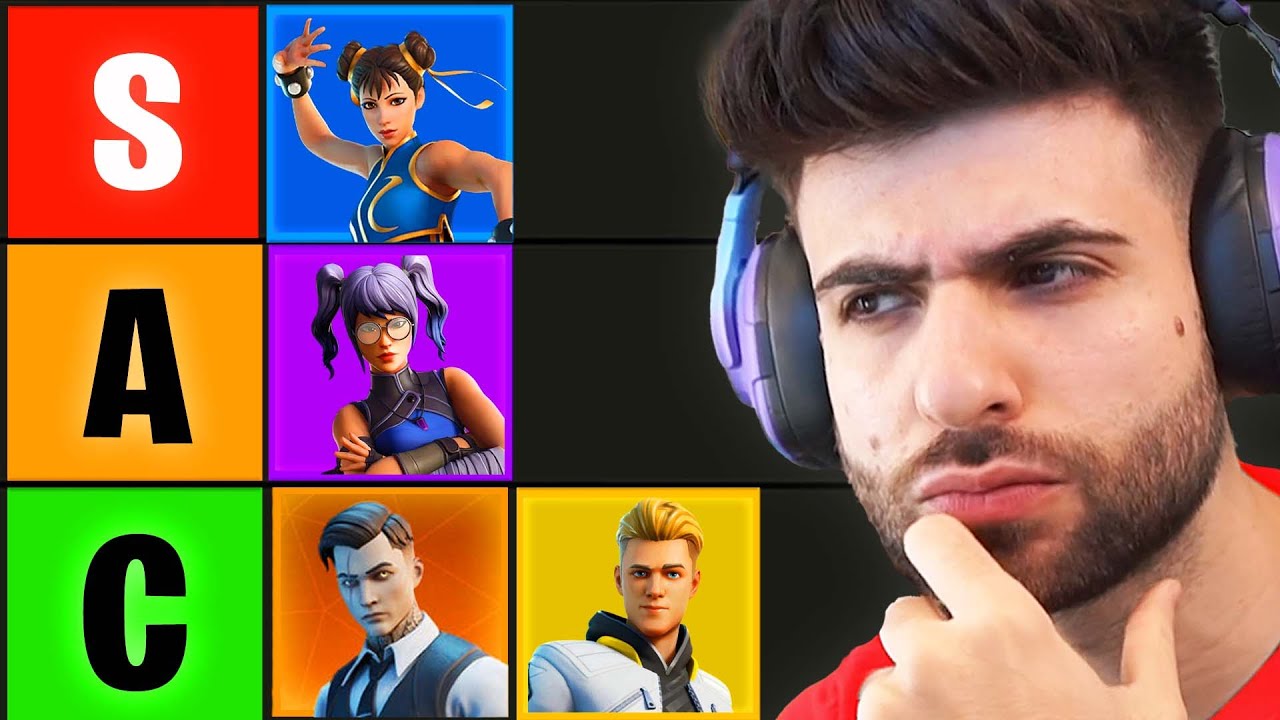 I Ranked *EVERY* Fortnite Skin (Tier List) - Game videos