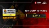 MGA University Championship Season 2 – Group Stage – Hari ke-4
