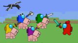 Minecraft Speedrunner Vs 4 Hunters Among Us Animation 33
