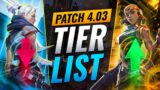 NEW UPDATE: BEST Agents Tier List! – Valorant Patch 4.3