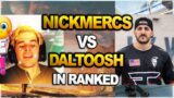 NICKMERCS Team vs DALTOOSH Team in ranked !! | ACEU Reacts to Nickmercs | ( apex legends )
