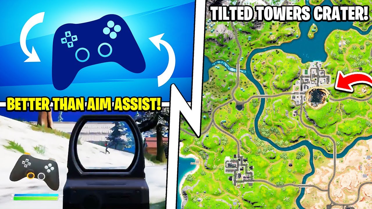 New EARTHQUAKE Update (Tilted Towers Crater, Gyro Aim Fortnite) Game