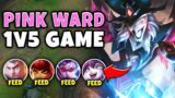 PINK WARD ATTEMPTS TO CARRY 4 FEEDERS!! – League of Legends