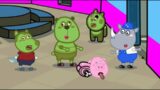 Peppa pig Zombie VS Wolfoo Mini Crewmate among us  distracton dance