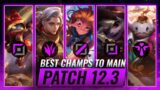TOP 3 Champions To MAIN For EVERY ROLE in Patch 12.3 – League of Legends Season 12