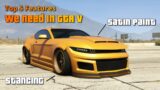 Top 5 features needed in GTA V Expanded & Enhanced as Car Guy