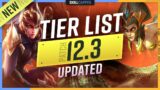 UPDATED TIER LIST for PATCH 12.3! – League of Legends