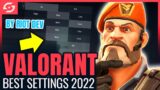 VALORANT Dev Talks Best Game Settings for 2022! (Info, Advice & Mythbusting!)