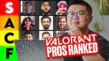 Wardell Ranks the Best VALORANT PROS (Tier List)