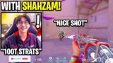 "100 THIEVES STRATS!" – TENZ PLAYS RANKED WITH SHAHZAM AGAINST STREAM SNIPERS!! (VALORANT)