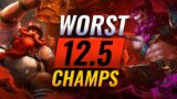 10 WORST Champions To AVOID  Going Into Patch 12.5 – League of Legends Predictions