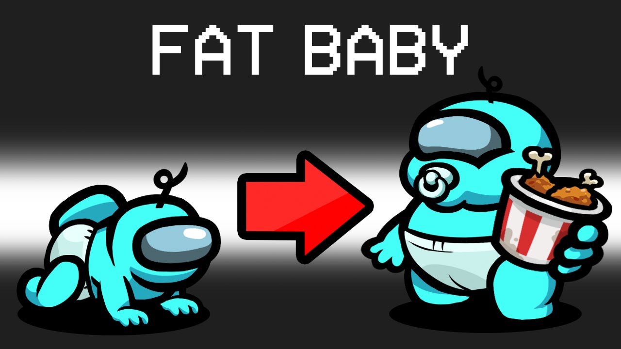 Fat Baby Mod in Among Us - Game videos