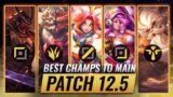 TOP 3 Champions To MAIN For EVERY ROLE in Patch 12.5 – League of Legends Season 12