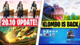 Fortnite Update 20.10 LEAKS! (Chica Icon Series, Klombo RETURN, SKINS)