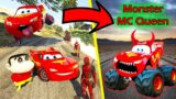 GTA 5 : Stealing LIGHTNING MCQueen Car & UPGRADE into Monster MCQueen in GTA V SHINCHAN