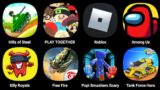Hills Of Steel, Play Together, Roblox, Among Us, Silly Royale, Free Fire, Popy Smashers, Tank Force