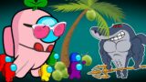 Among Us VS Sharko Monster Rescue Pink Among Us – DJ MUSIC MAN, Squid Game, Huggy, Granny Animation