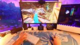 Fortnite but you are in my $12,000 Gaming Setup (POV)