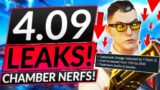 NEW 4.09 LEAKS DO CHAMBER DIRTY – AGENT NERFS INCOMING – Valorant Guide