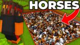 1,023 Horses VS Minecraft SMP…