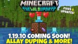 1.19.10 Is Coming Soon! Wither Changes, Allay Duplication & Locate Command! Minecraft Wild Update