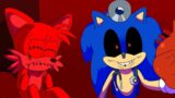 Sonic.EXE Kills Tails in Friday Night Funkin be like | FNF Triple Trouble Creepypasta all parts 1,2