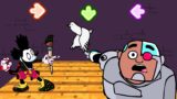 FNF Character | Test Gameplay VS Playground | Birdie Cyborg Guys Look A Birdie, Teen Titans Go! Meme