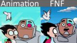 FNF Character Test | Gameplay VS Minecraft Animation | Animation vs FNF | ROBIN and cyborg