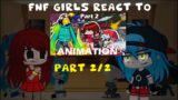 fnf girls react to fire whitty fight | gya gacha (PART 2/2)