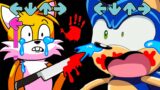 Friday Night Funkin' tails exe KILLS sonic exe and boyfriend FNF – FNF be like PART 6