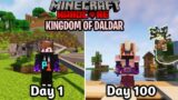 I Survived 100 Days in Kingdom of Daldar in Minecraft Hardcore | Dragon World