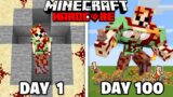 I Survived 100 DAYS as GIANT ALEX in Hardcore Minecraft (Hindi)