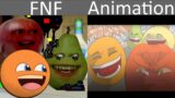 FNF Character Test | Gameplay VS Minecraft Animation | corrupted orange vs corrupted apple vs pear