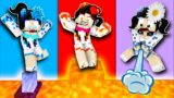 3 Baby Sadako Elemental Sisters Floor Is Lava Challenge! – Minecraft Animation
