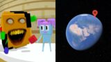 Annoying Orange and Pibby Friday Night Funkin on Google Earth ! Minecraft