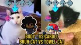 Body BUT BRUH Cat VS Towel Cat- Friday Night Funkin Custom Animation VS Caroll V2 Mod