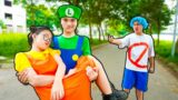 DOLL .. Please Comback! Mario Is Bad Boy! Very Sad Story Life FNF vs Squid Game Real Life | TT Funny
