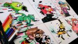 Dibujando FRIDAY NIGHT FUNKIN' Glitched Legends | PvZ, Angry Birds, Dipper, Ben 10, Bill Cipher