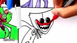 Drawing HUGGY WUGGY, MOMMY LONG LEGS & Poppy Playtime characters / Friday Night Funkin' Mod