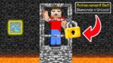 FIND DIAMOND = ESCAPE BEDROCK PRISON! (Minecraft)