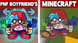 FNF Boyfriend VS Pixel Art Boyfriend | Friday Night Funkin VS Minecraft