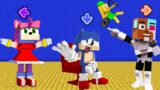 FNF Character Test | Gameplay VS Minecraft Animation | Caught Sonic | Amy | Birdie Vs Bunzo Bunny