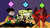 FNF Character Test | Gameplay VS Playground | corrupted Robin | corrupted spongebob | scary larry