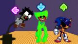 FNF Character Test | Gameplay VS Playground | sink dark sonic | green huggy | halloween sonic.exe
