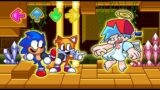 FNF Classic Sonic and Tails Dancing VS Boyfriend Dies (FNF Mod) (Sonic The Hedgehog)